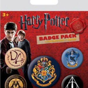 Placky / Odznaky Set 5 Kusů Harry Potter Hogwarts