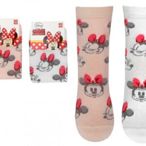 Ponožky Minnie Mouse Růžové / Bílé