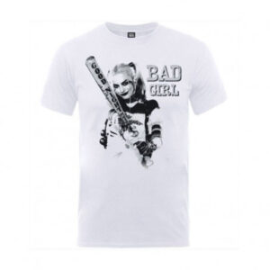 Tričko pánské Suicide Squad / Bad Girl / Bílé / Vel: L