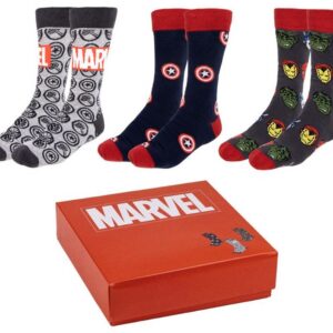 PONOŽKY PÁNSKÉ|SET 3 PÁRŮ MARVEL|AVENGERS|EU 36-41